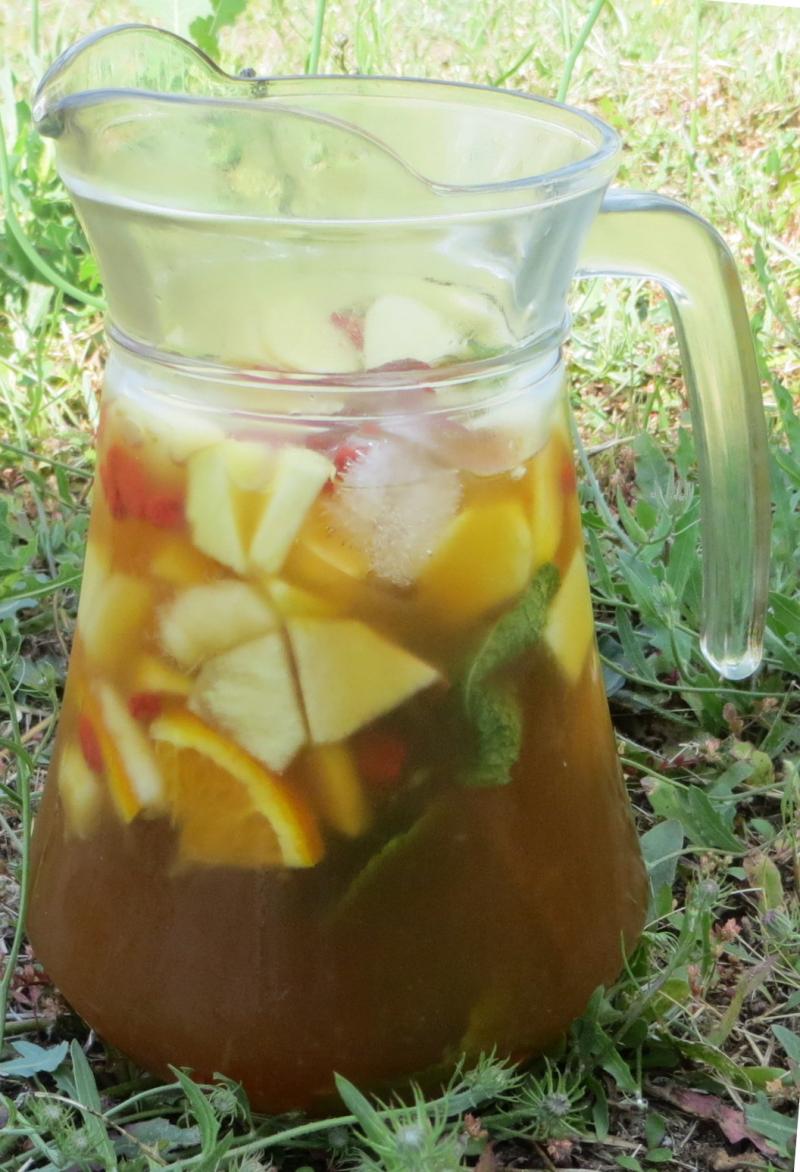 Jarra de sangria de kombucha