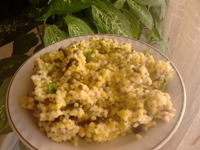 Millet com algas e sementes